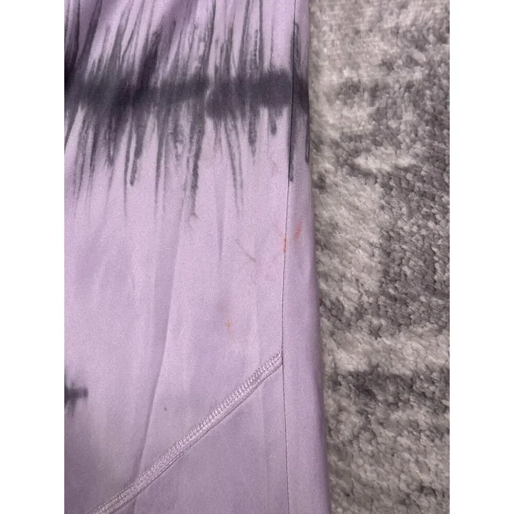 ATM Skirt Medium Womens Purple Tie Dye Silk Pullon A Line Midi Maxi
